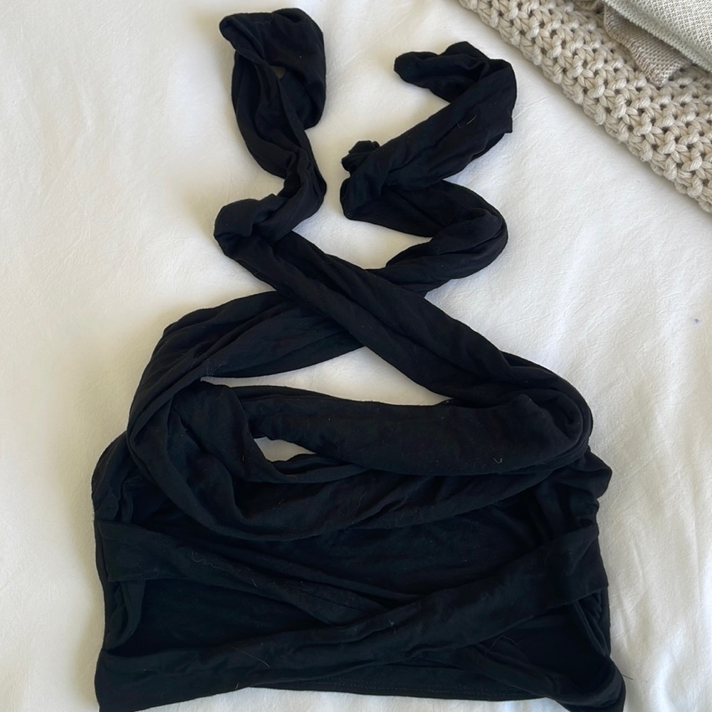 Black Wrap Top